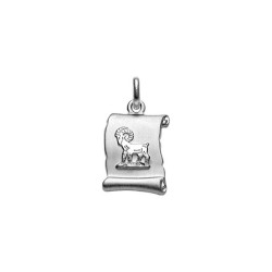 PENDENTIF ZODIAQUE BELIER ARGENT RHODIE
