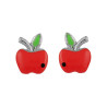 BOUCLES D'OREILLES POMME ROUGE