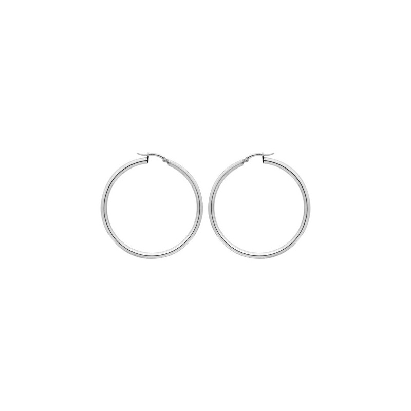 CREOLES ARGENT EN 25MM