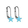 BOUCLES D'OREILLES DORMEUSES ETOILE DE MER