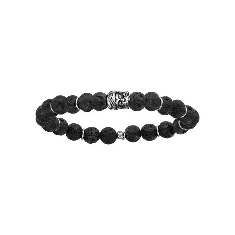 BRACELET EXTENSIBLE MOTIF BOUDDHA EN ARGENT