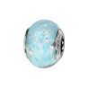 CHARMS COULISSANT ARGENT RHODIE MURANO VERITABLE