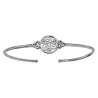 BRACELET ARGENT RHODIE RIGIDE MOTIF CELTIQUE