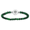 BRACELET EXTENSIBLE MALACHITE VÉRITABLE ARBRE DE VIE ARGENT