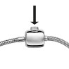 BRACELET ARGENT RHODIE CHAINE TUBE SERPENT