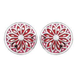 BOUCLES D'OREILLE ACIER STELLA MIA RONDES AVEC NACRE