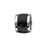 CHARMS ACIER FORME TONNEAU MARRON FONCE IMITATION BOIS