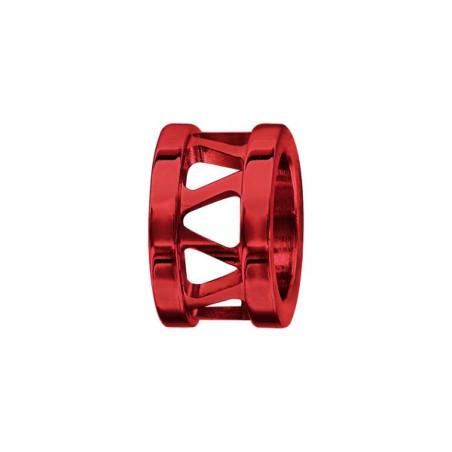 CHARMS ACIER ET PVD BLEU ANNEAU AJOURE
