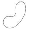 COLLIER ARGENT RHODIE CHAINE TUBE SERPENT POUR COULISSANT