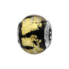 CHARMS COULISSANT ARGENT RHODIE MURANO VERITABLE ET PAILLETTE