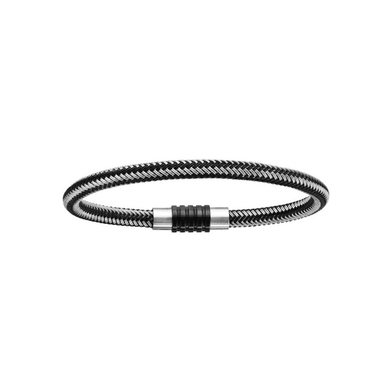 BRACELET ACIER CHARMS FERMOIR AIMANTE ET VISSE