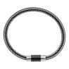 BRACELET ACIER CHARMS FERMOIR AIMANTE ET VISSE