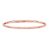 BRACELET ACIER ET PVD ROSE DEMI JONC
