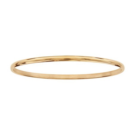 BRACELET ACIER ET PVD ROSE DEMI JONC