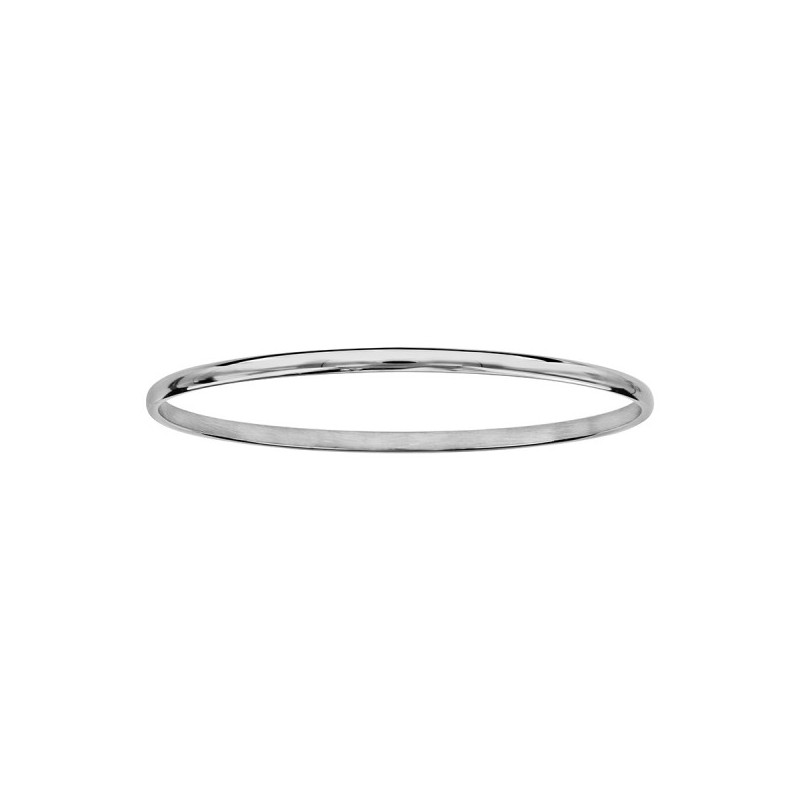 BRACELET ACIER ET PVD ROSE DEMI JONC