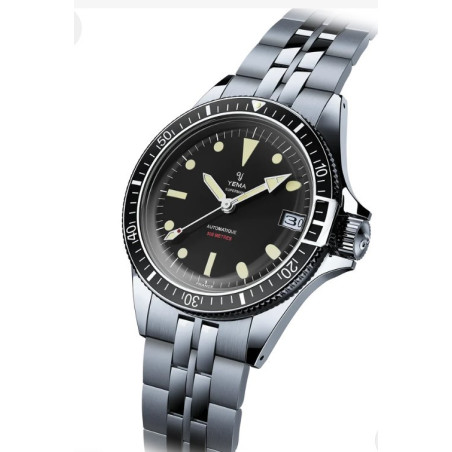 Yema Superman 500 Classic montre automatique de plongee cadran noir 39mm