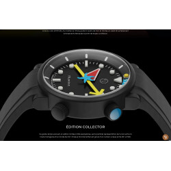 Fond de boite saphir transparent et mouvement manufacture micro rotor CMM20 Yema