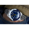 Yema Navygraf GMT cadran bleu plongeuse 300m