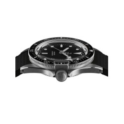 Photo principale (face) : Montre plongee Homme Yema Superman Steel CMM.10 cadran noir 41mm