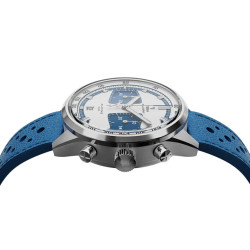 Chronographe mecanique homme Yema Rallygraf Alpine Cup Series porte au poignet