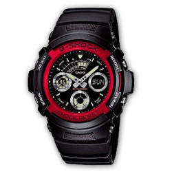 Montre Casio pour homme (rouge et noire)